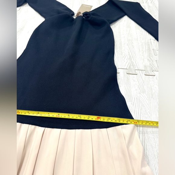 NWT Meshki Drop Waist Knit Pleated Dress - Picture 9 of 12